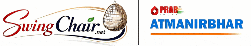 Swing Chair by Prab India with Atmanirbhar Logo